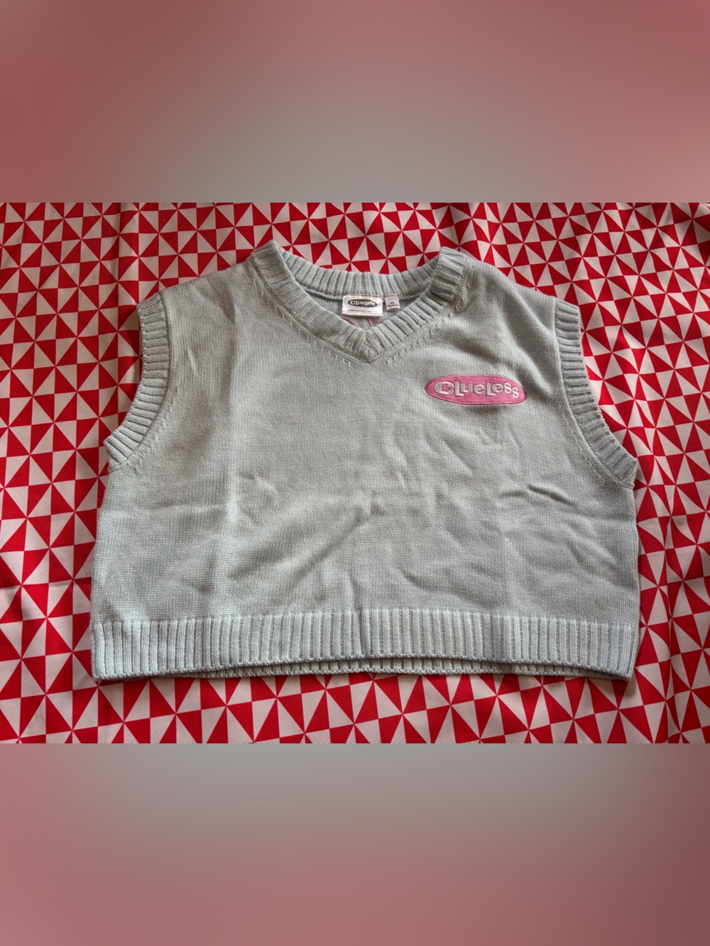 Women’s medium oversized knit clueless vest